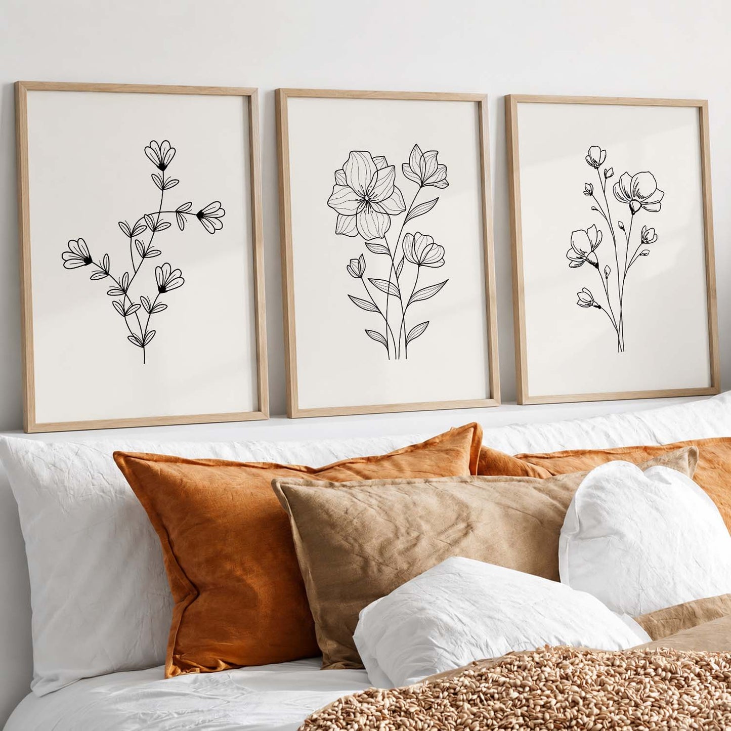 Botanical  Wall Art Paintings for Living Room Bedroom