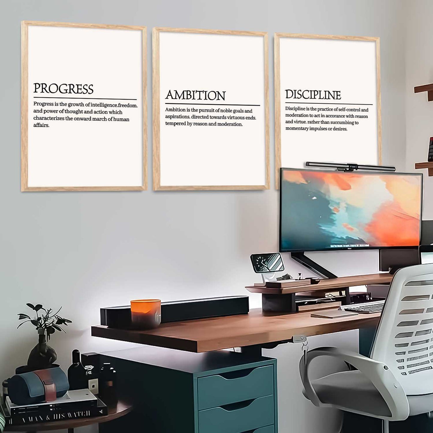 Daily Affirmation inspirational Wall Art Paintings for Living Room Bedroom