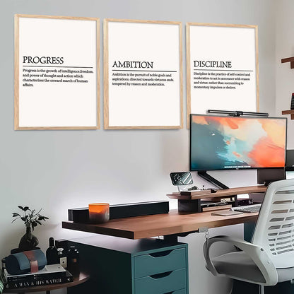 Daily Affirmation inspirational Wall Art Paintings for Living Room Bedroom