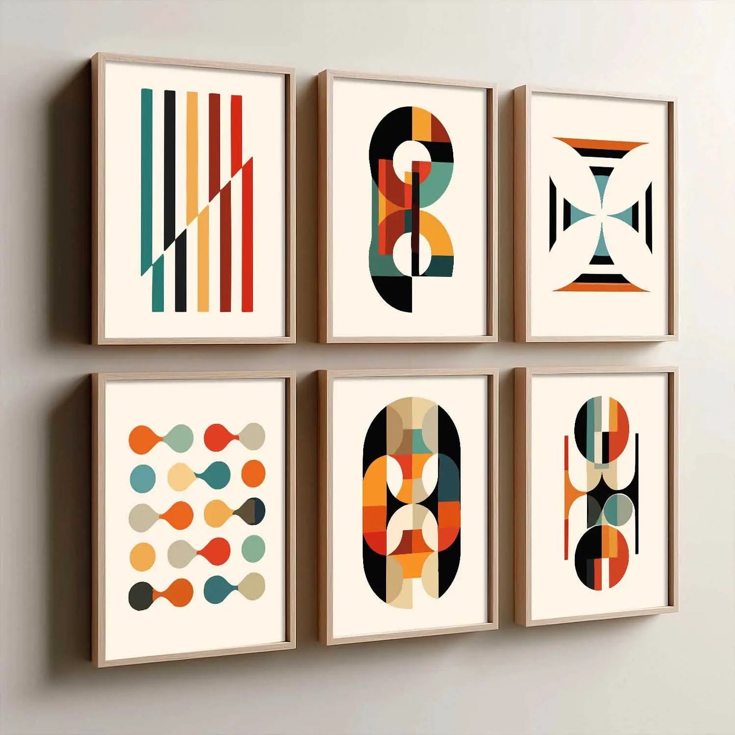 Wall Art Framed Wall Art Prints | Set of 6 | Home Decor