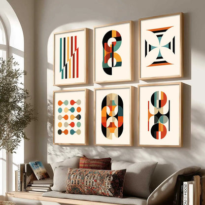 Wall Art Framed Wall Art Prints | Set of 6 | Home Decor