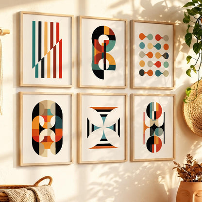 Wall Art Framed Wall Art Prints | Set of 6 | Home Decor
