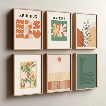 Wall Art Framed Wall Art Prints | Set of 6 | Home Decor