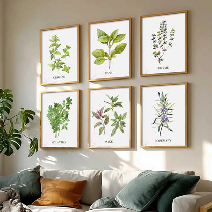 Restaurant Theme Framed Posters for Restaurant Kitchen Dinning Room Cafe Wall Decor Set of 6