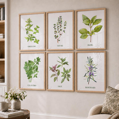 Restaurant Theme Framed Posters for Restaurant Kitchen Dinning Room Cafe Wall Decor Set of 6