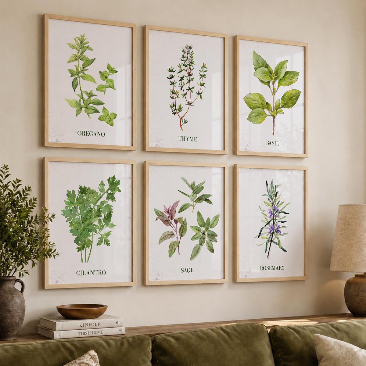 Restaurant Theme Framed Posters for Restaurant Kitchen Dinning Room Cafe Wall Decor Set of 6