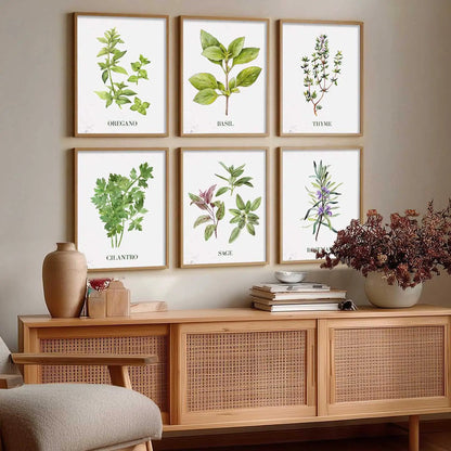 Restaurant Theme Framed Posters for Restaurant Kitchen Dinning Room Cafe Wall Decor Set of 6