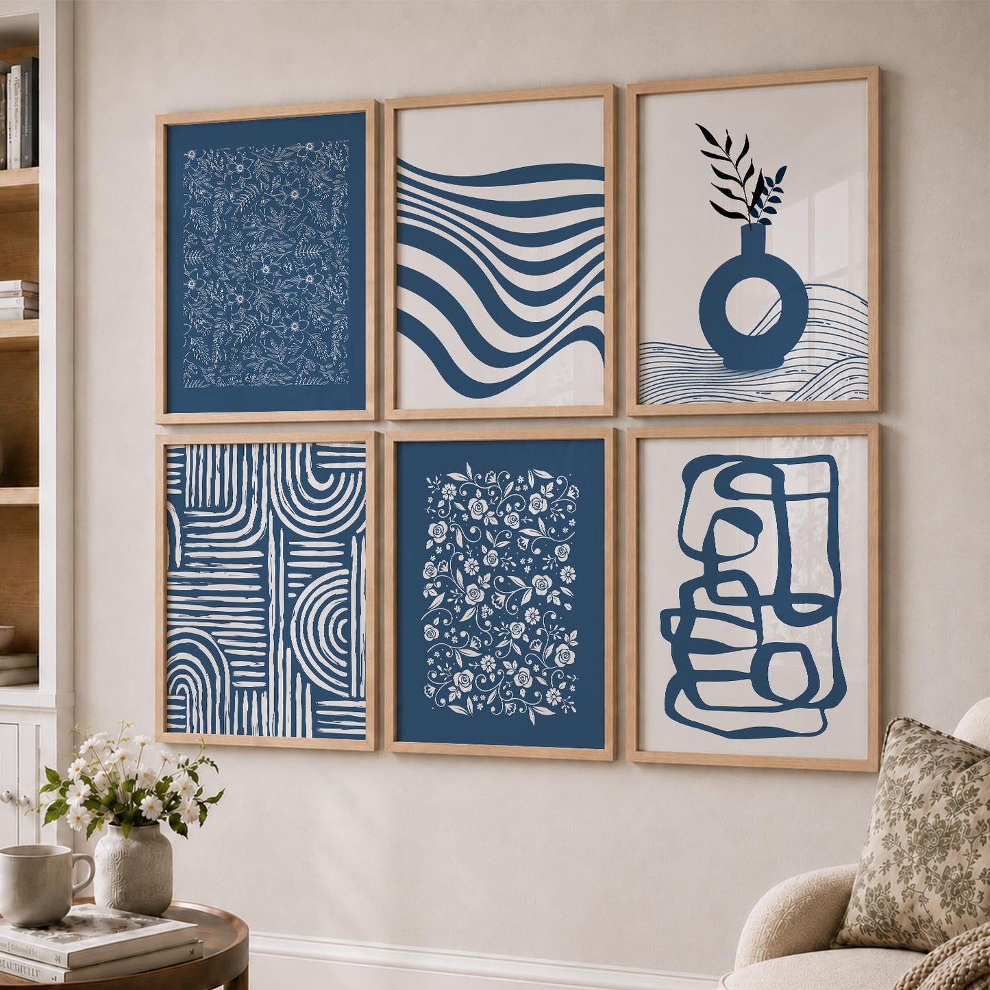Botanical Calm Wall Art Set of 6 Framed Prints