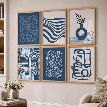 Botanical Calm Wall Art Set of 6 Framed Prints