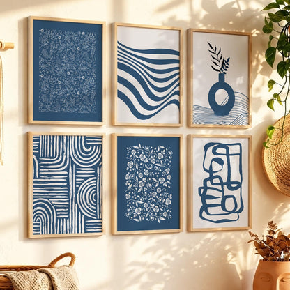 Botanical Calm Wall Art Set of 6 Framed Prints