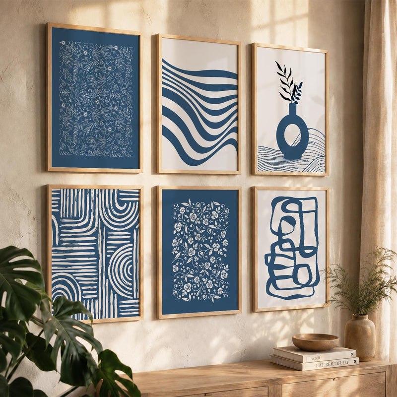 Botanical Calm Wall Art Set of 6 Framed Prints