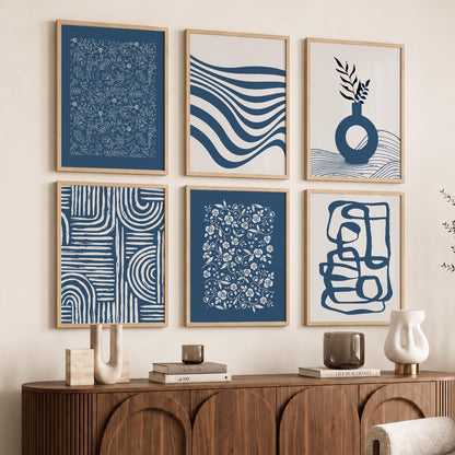 Botanical Calm Wall Art Set of 6 Framed Prints