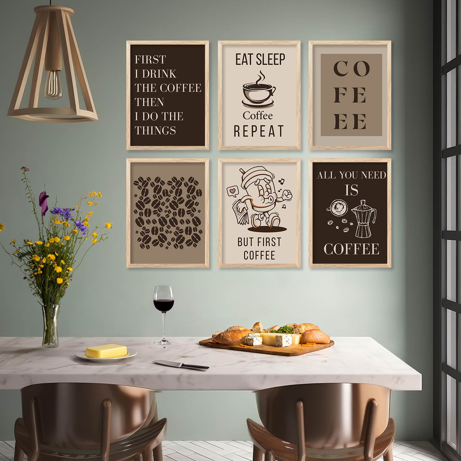 Simple Kitchen Posters Kitchen Theme Framed Posters for Restaurant Kitchen Dinning Room Cafe ...