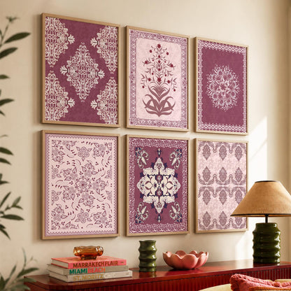 Traditional Indian Madhubani Art Prints with Frame for Wall Decor