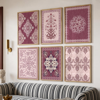 Traditional Indian Madhubani Art Prints with Frame for Wall Decor