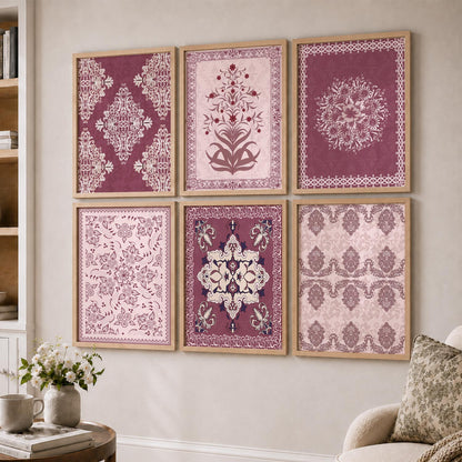 Traditional Indian Madhubani Art Prints with Frame for Wall Decor