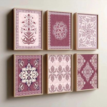 Traditional Indian Madhubani Art Prints with Frame for Wall Decor