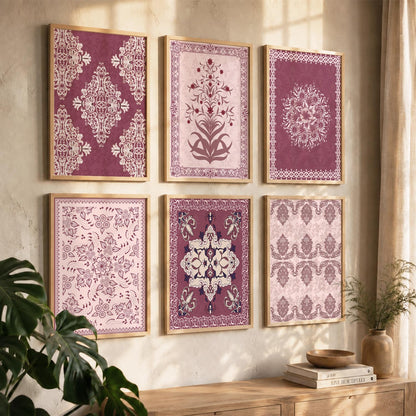 Traditional Indian Madhubani Art Prints with Frame for Wall Decor