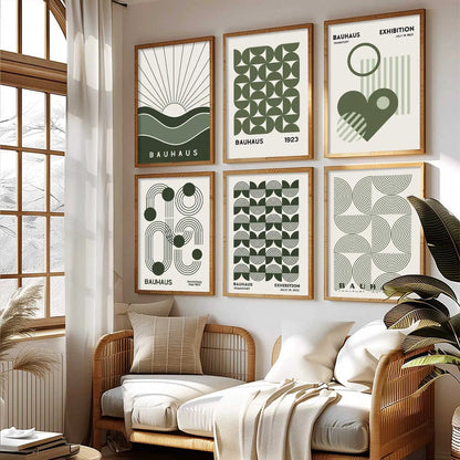 Boho Wall Art Prints with Frame for Wall Decor