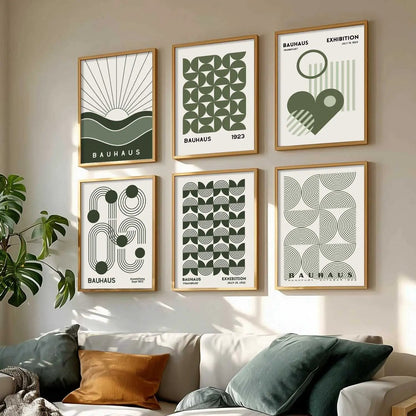 Boho Wall Art Prints with Frame for Wall Decor