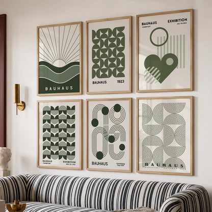 Boho Wall Art Prints with Frame for Wall Decor