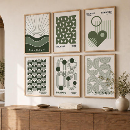 Boho Wall Art Prints with Frame for Wall Decor