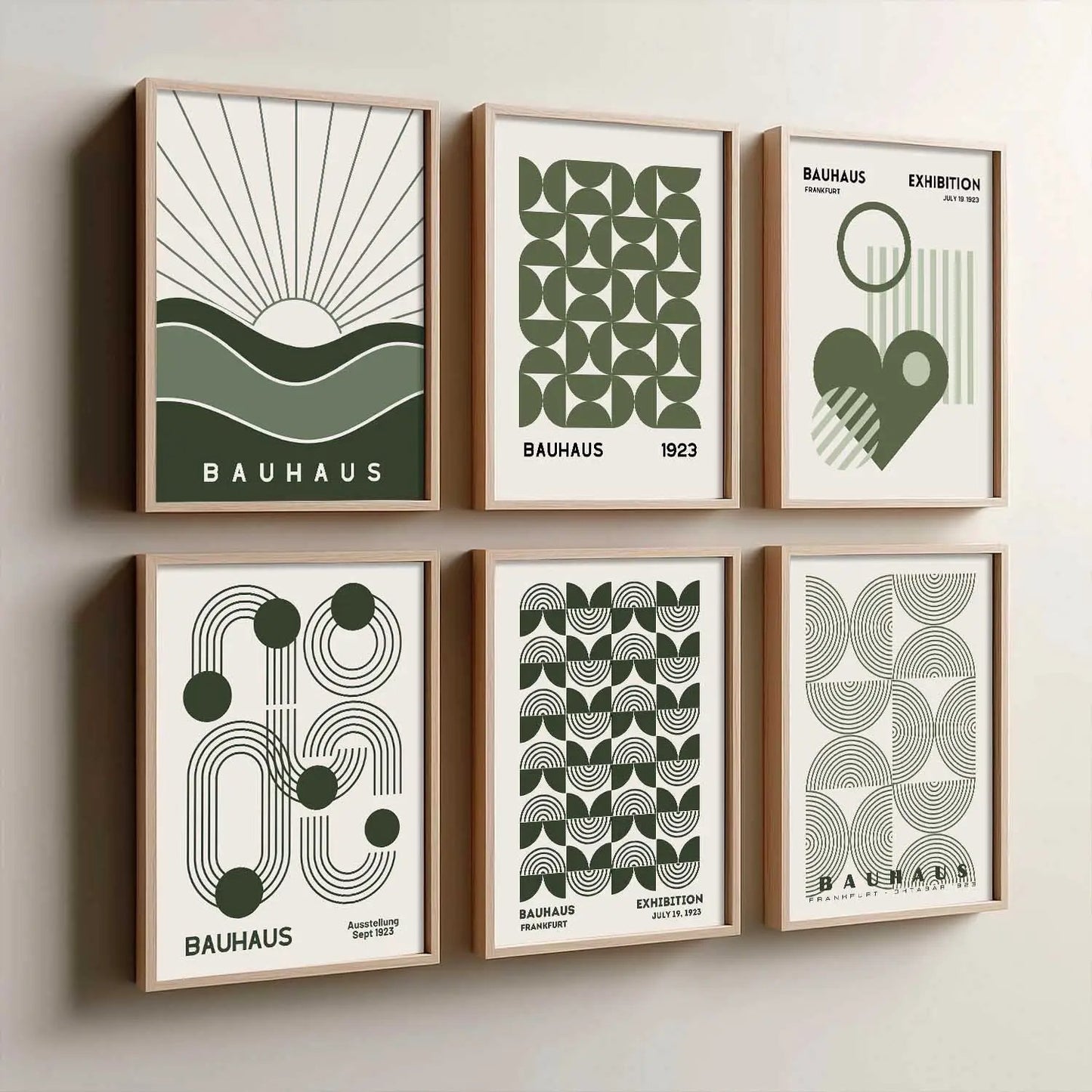 Boho Wall Art Prints with Frame for Wall Decor