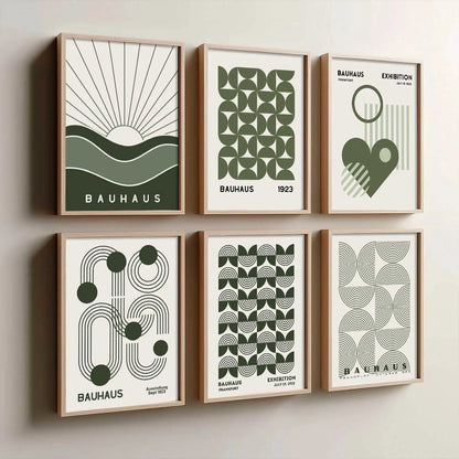 Boho Wall Art Prints with Frame for Wall Decor