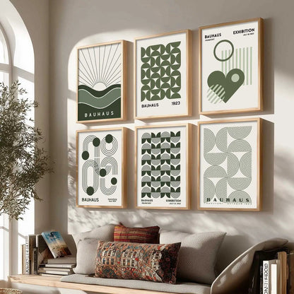 Boho Wall Art Prints with Frame for Wall Decor