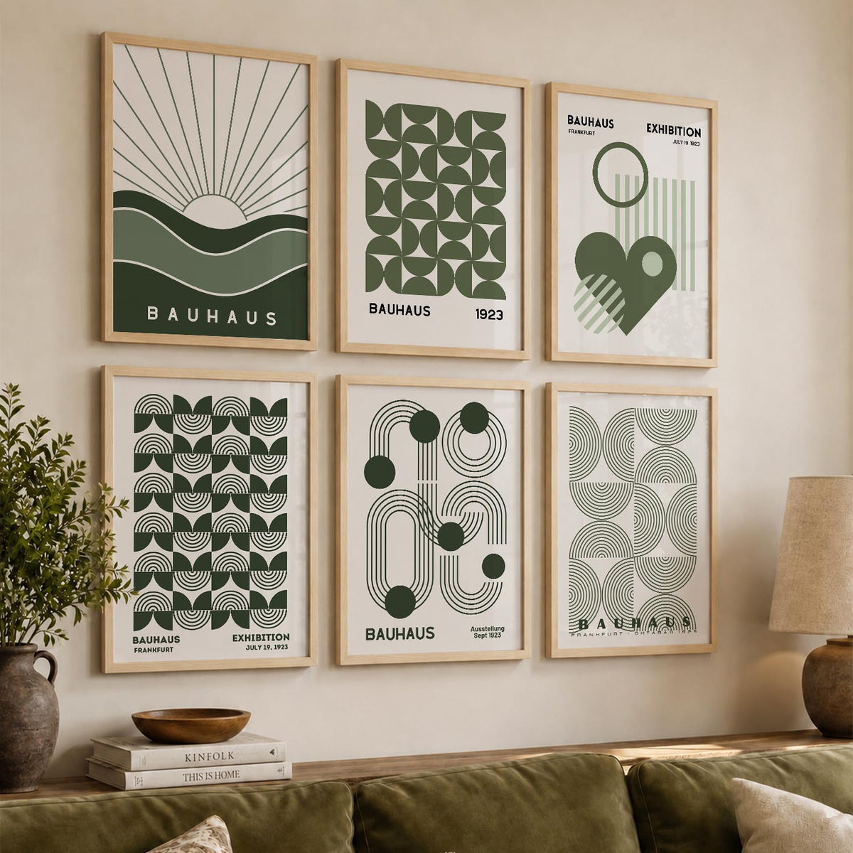 Boho Wall Art Prints with Frame for Wall Decor