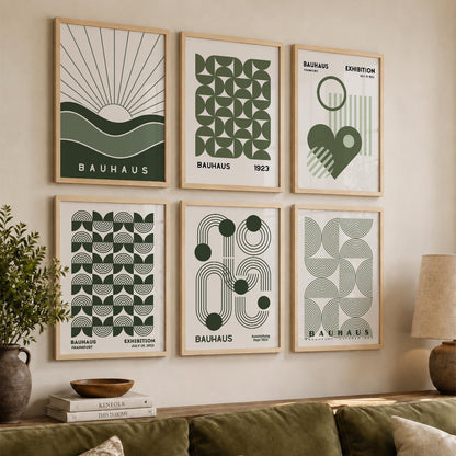 Boho Wall Art Prints with Frame for Wall Decor