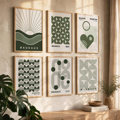 Boho Wall Art Prints with Frame for Wall Decor