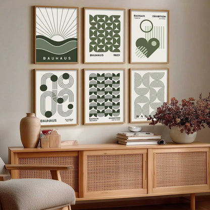 Boho Wall Art Prints with Frame for Wall Decor