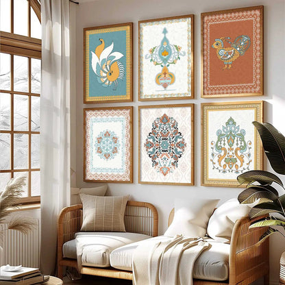 Gond Wall Art Prints with Frame for Wall Decor
