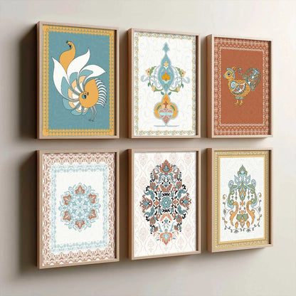 Gond Wall Art Prints with Frame for Wall Decor