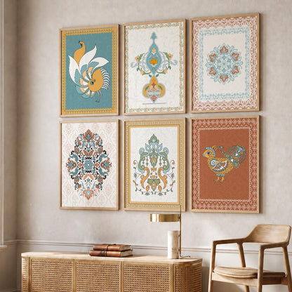 Gond Wall Art Prints with Frame for Wall Decor