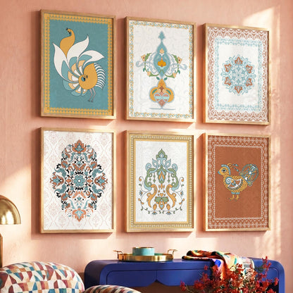 Gond Wall Art Prints with Frame for Wall Decor