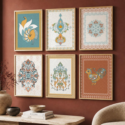 Gond Wall Art Prints with Frame for Wall Decor