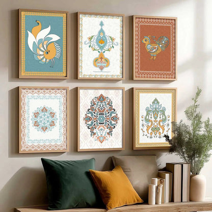 Gond Wall Art Prints with Frame for Wall Decor