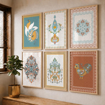 Gond Wall Art Prints with Frame for Wall Decor