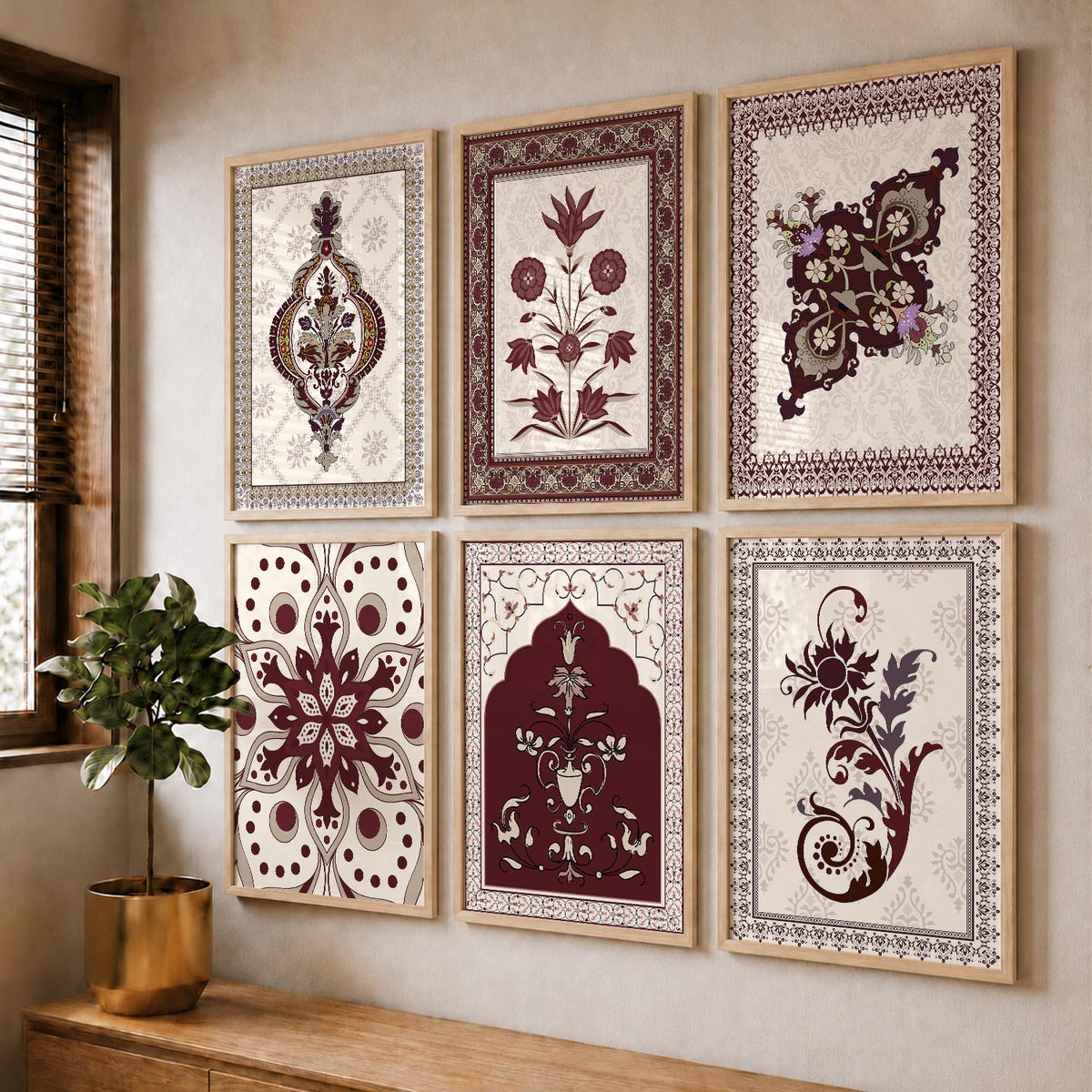 Traditional Wall Art Prints with Frame for Wall Decor