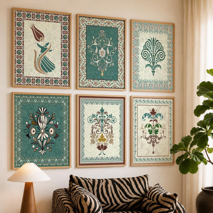 Gond Wall Art Prints with Frame for Wall Decor