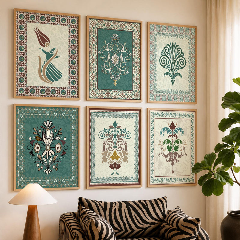 Gond Wall Art Prints with Frame for Wall Decor