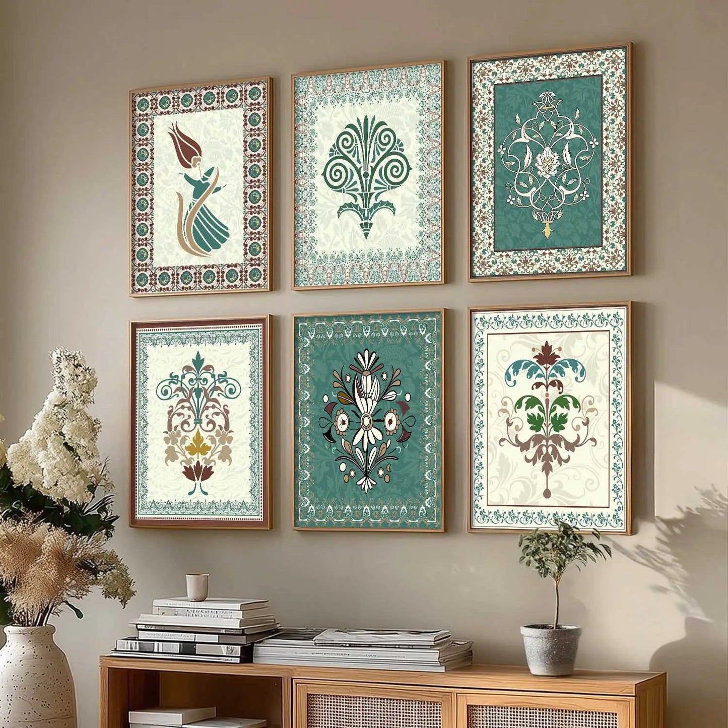Gond Wall Art Prints with Frame for Wall Decor