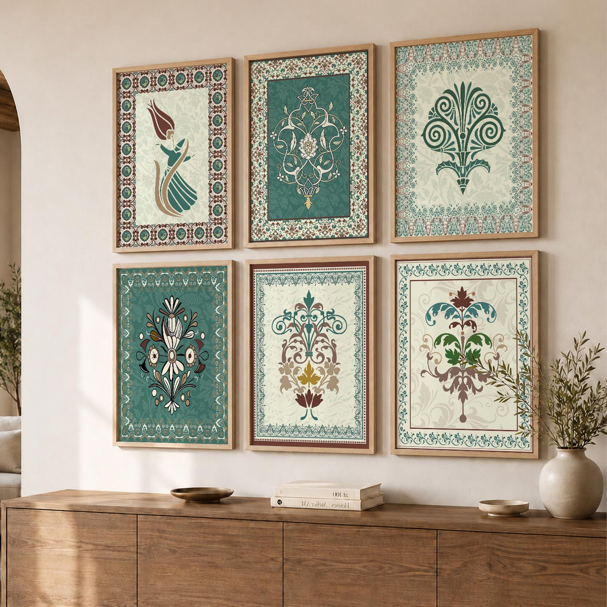 Gond Wall Art Prints with Frame for Wall Decor