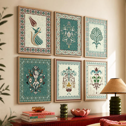 Gond Wall Art Prints with Frame for Wall Decor