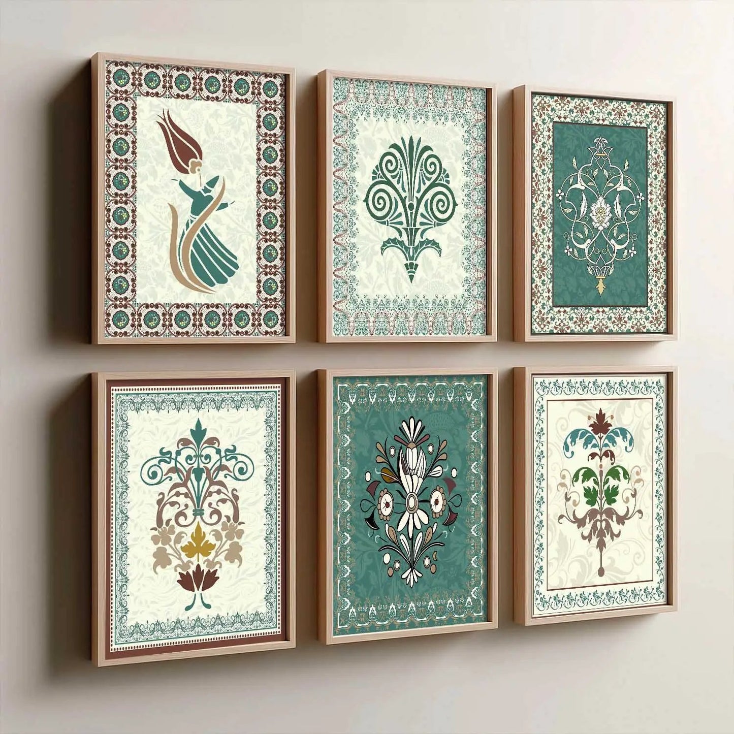 Gond Wall Art Prints with Frame for Wall Decor