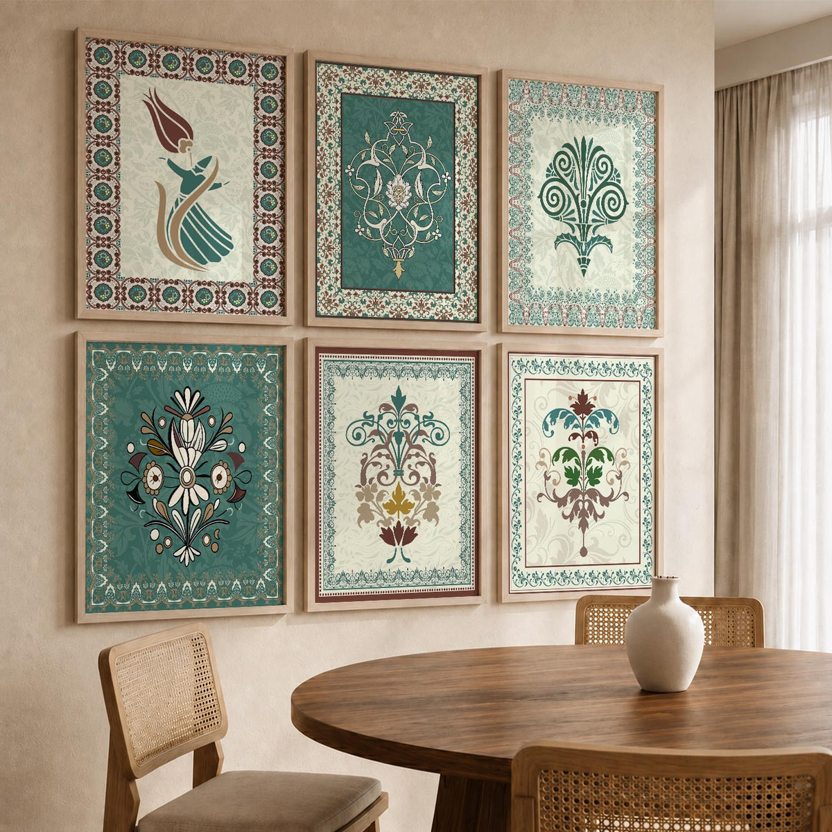 Gond Wall Art Prints with Frame for Wall Decor