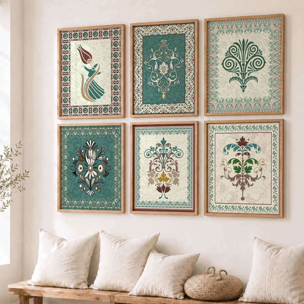 Gond Wall Art Prints with Frame for Wall Decor