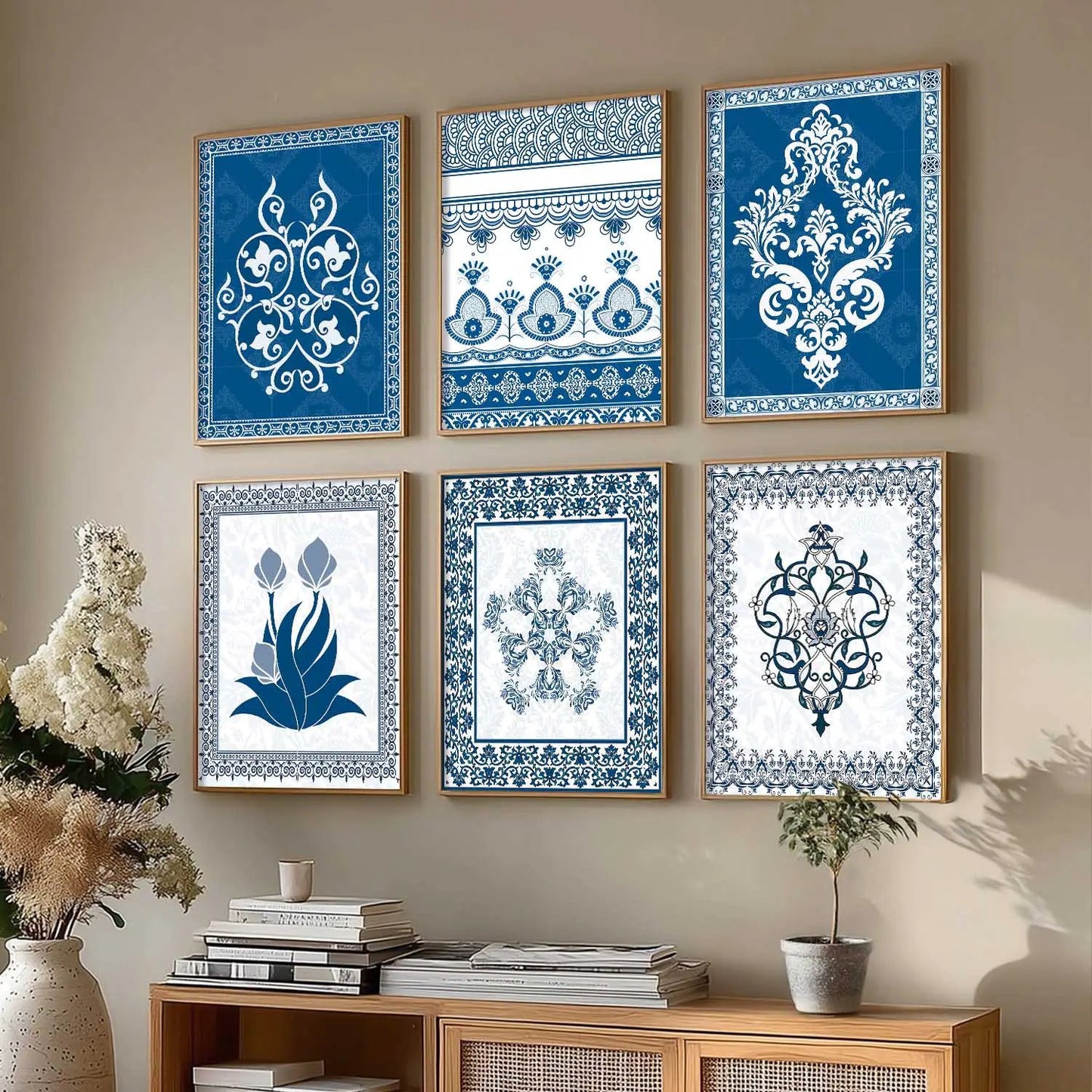 Traditional Wall Art Prints with Frame for Wall Decor